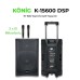 König K-15600 DSP 15" 800 Watt Aktif Kabin Hoparlör Seyyar Çift El Mikrofonlu König K-15600 DSP 15" 800 Watt Aktif Kabin Hoparlör Seyyar Çift El Mikrofonlu